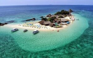 The Khai Islands, a trio of tiny islands (Khai Nai, Khai Nui, and Khai Nok), half day price adult 1,300 baht per person price children 1,000 baht